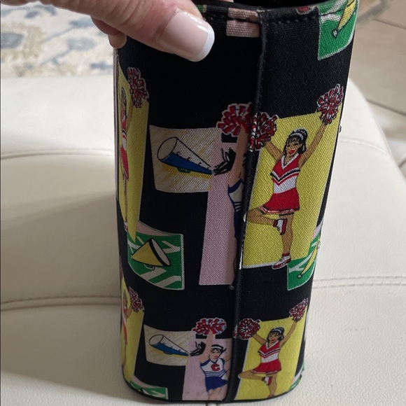 Cheerleader Print Black Tote Bag - Picture 3 of 7